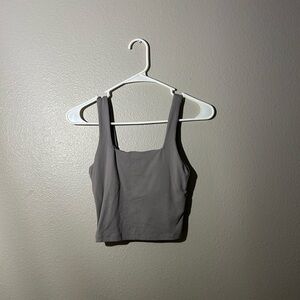 Hollister Gray Sleeveless Crop Tank Top